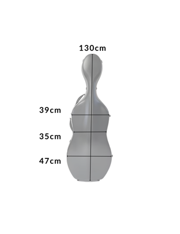 Estuche Cello TCM TCCC-PC01 4/4 PC con forma 2