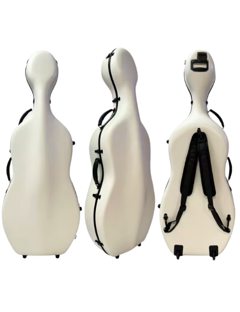Estuche Cello 4/4 TCM TCCC-PC01 blanco texturizado