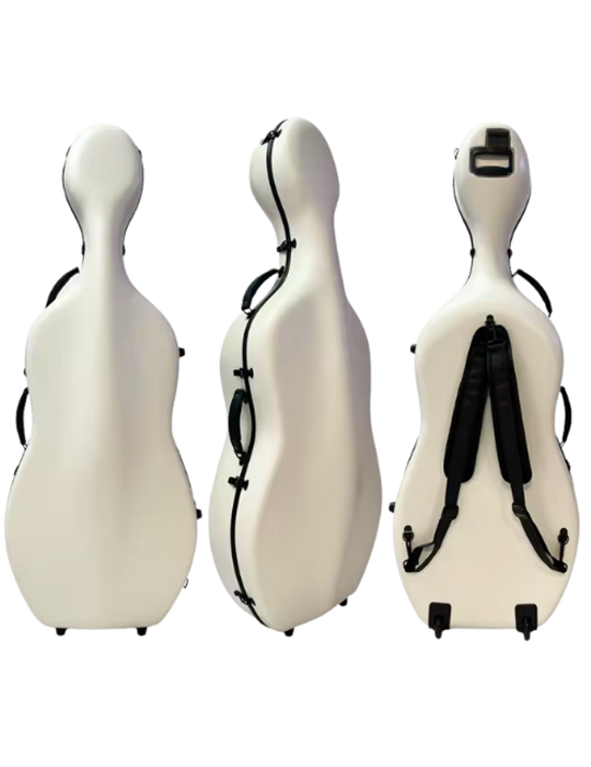 Estuche Cello 4/4 TCM TCCC-PC01 blanco texturizado
