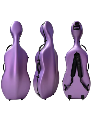 Estuche Cello 4/4 TCM TCCC-PC01 purpura texturizado