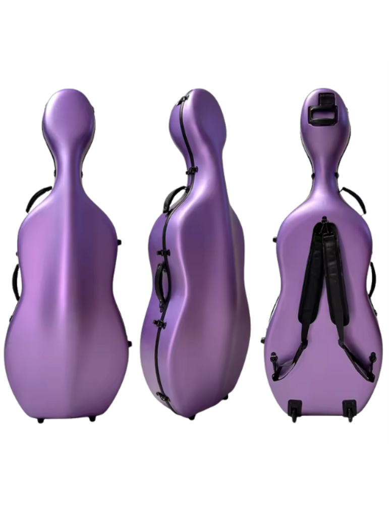 Estuche Cello 4/4 TCM TCCC-PC01 purpura texturizado