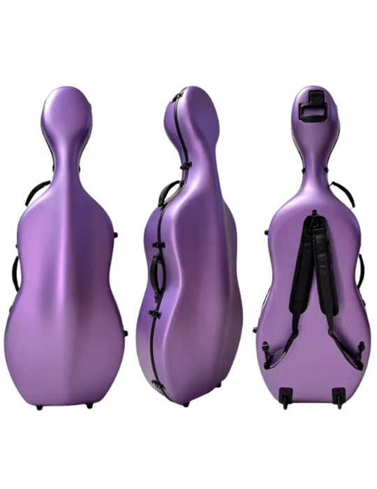 Estuche Cello 4/4 TCM TCCC-PC01 purpura texturizado
