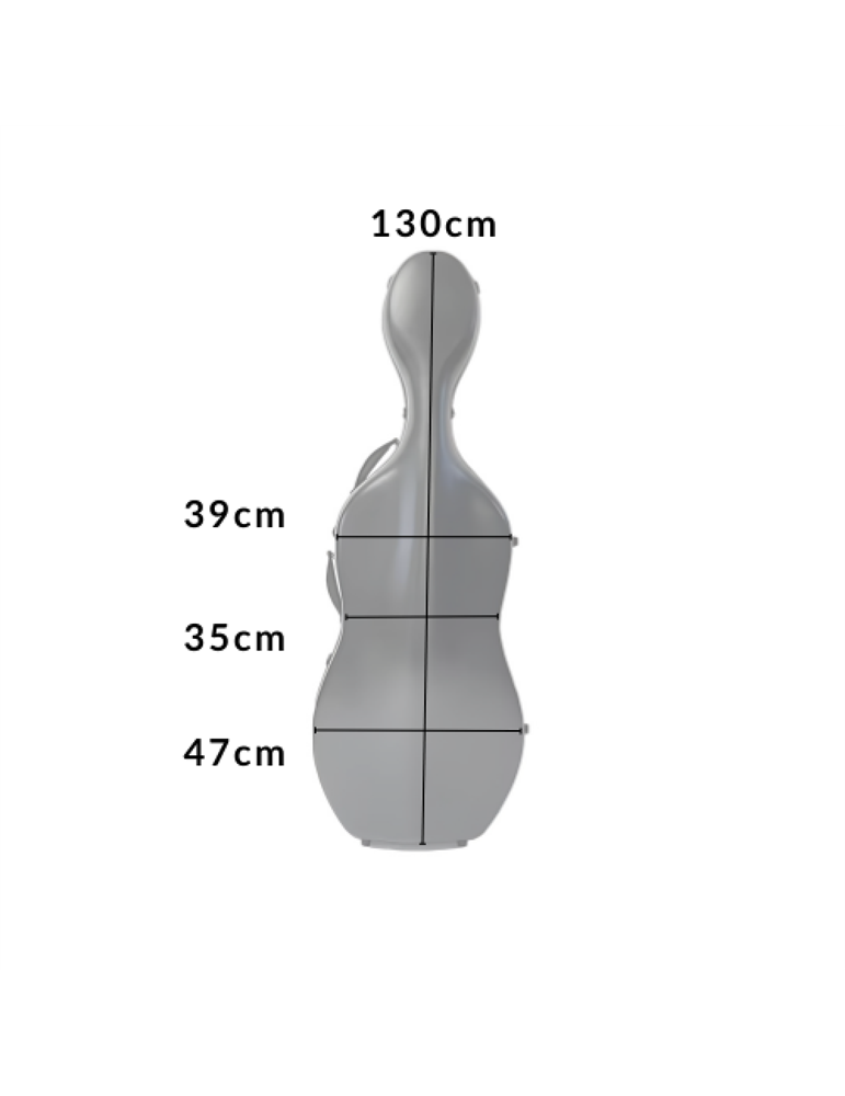 Estuche Cello 4/4 TCM TCCC-PC01 purpura texturizado