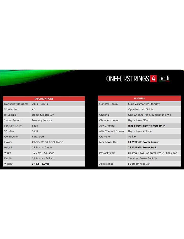 ONE FORSTRINGS 4 FERDI BLACK