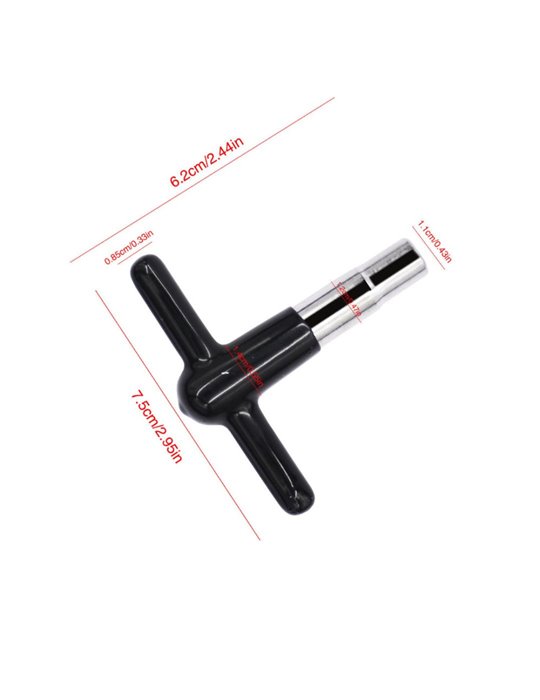 Llave afinación batería TCM DK-3H recubrimiento plastico