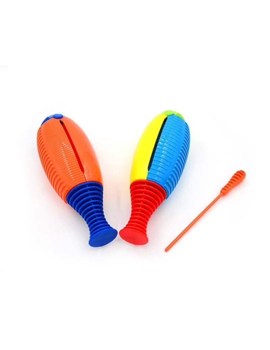 Güiro Record TCPG-05 plástico con varilla