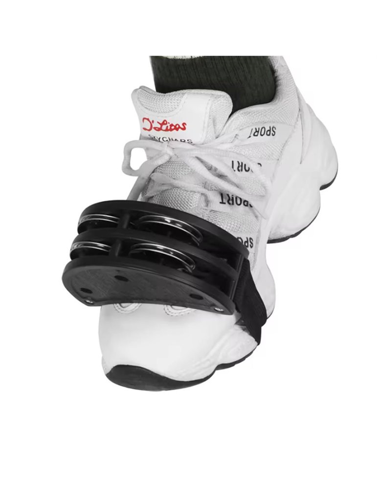 Sonajas para pie TCM TCBL-F22 con agarrador de piel