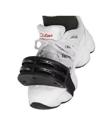 Sonajas para pie TCM TCBL-F22 con agarrador de piel 2