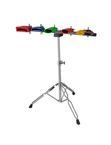 Juego 6 bloques de plástico con soporte TCM TCCB-15CS de 4" a 9" 2