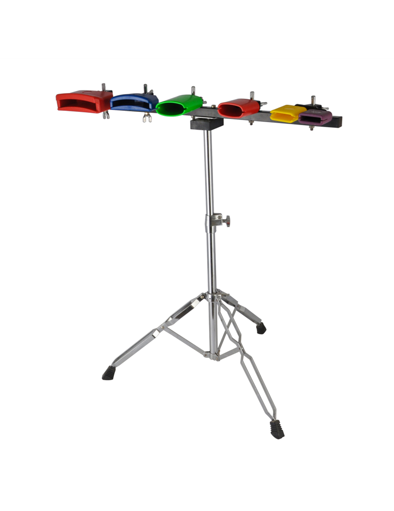 Juego 6 bloques de plástico con soporte TCM TCCB-15CS de 4" a 9"