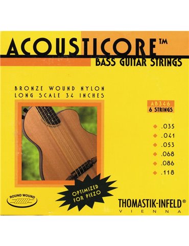 Juego Bajo Acústico 6 cuerdas Thomastik AB-346 35-118