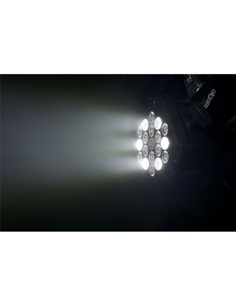 Mini Par LED 18x 1W y 1x 3W RGB con efectos 
