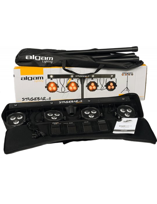 Stage Bar - II Focos LED 2 en 1 de pie y con pedal
