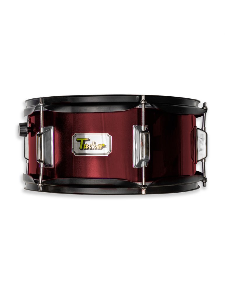 Tambor Junior semi profesional Tucker con bordonera JD-SD05 12"x5.5" Rojo