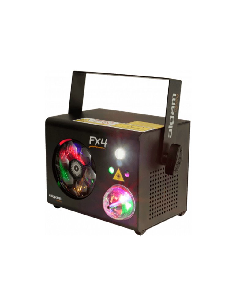 4-in-1 LED Gobo Wheel Projector, Magic Ball, Strobe, RG Laser