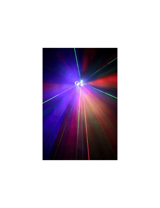 4-in-1 LED Gobo Wheel Projector, Magic Ball, Strobe, RG Laser