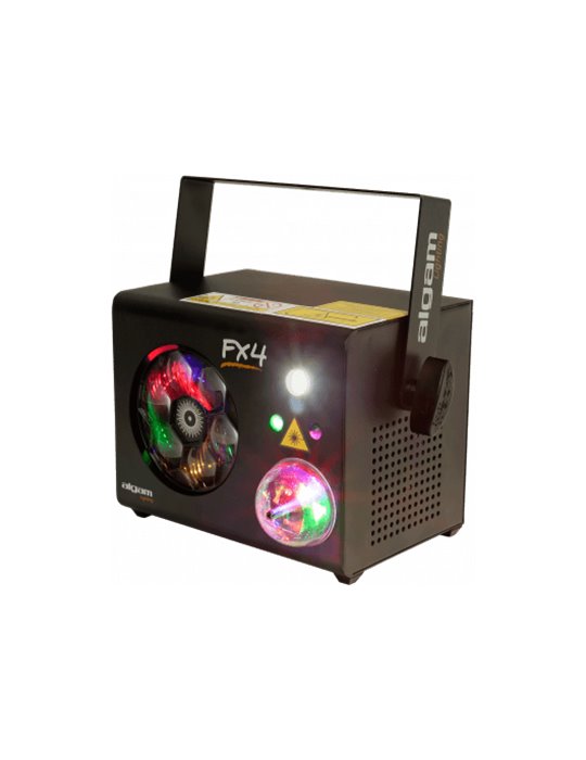 4-in-1 LED Gobo Wheel Projector, Magic Ball, Strobe, RG Laser