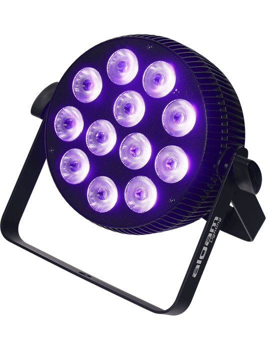 Foco proyector LED 12x10W 6-en-1 RGBWAU slim