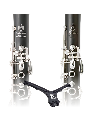 2 Clarinetes Uebel Etude & Classic con cordon Zen BG