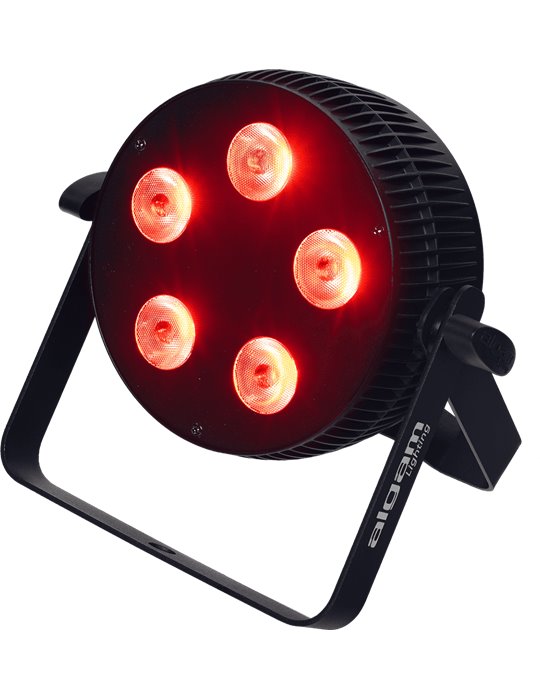 Foco proyector LED 5x10W 4 en 1 RGBW slim
