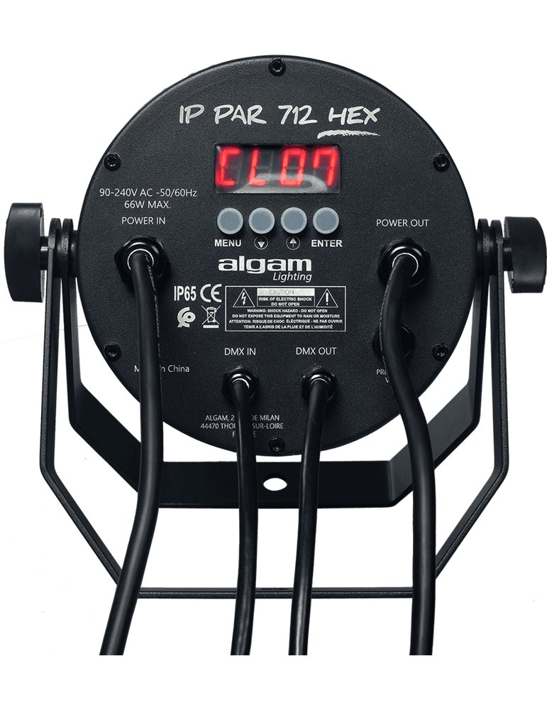 PAR LED IP65 - 7 x 12W HEX