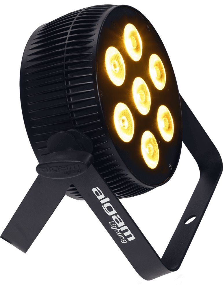 Foco proyector LED 7x10W 6-en-1 RGBWAU slim
