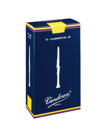 Caja 10 Cañas Clarinete Vandoren Tradicional 1 caja azul
