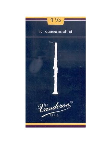 Caja 10 Cañas Clarinete Vandoren Tradicional 4 caja azul