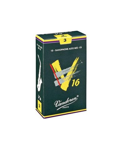 Caja 5 Cañas Saxo Tenor Vandoren V-16 3 caja verde oscuro