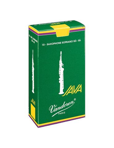 Caja 10 Cañas Saxo Soprano Vandoren Java 2 caja verde