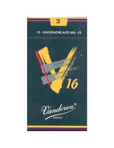 Caja 10 Cañas Saxo Alto Vandoren V-16 3 caja verde oscuro