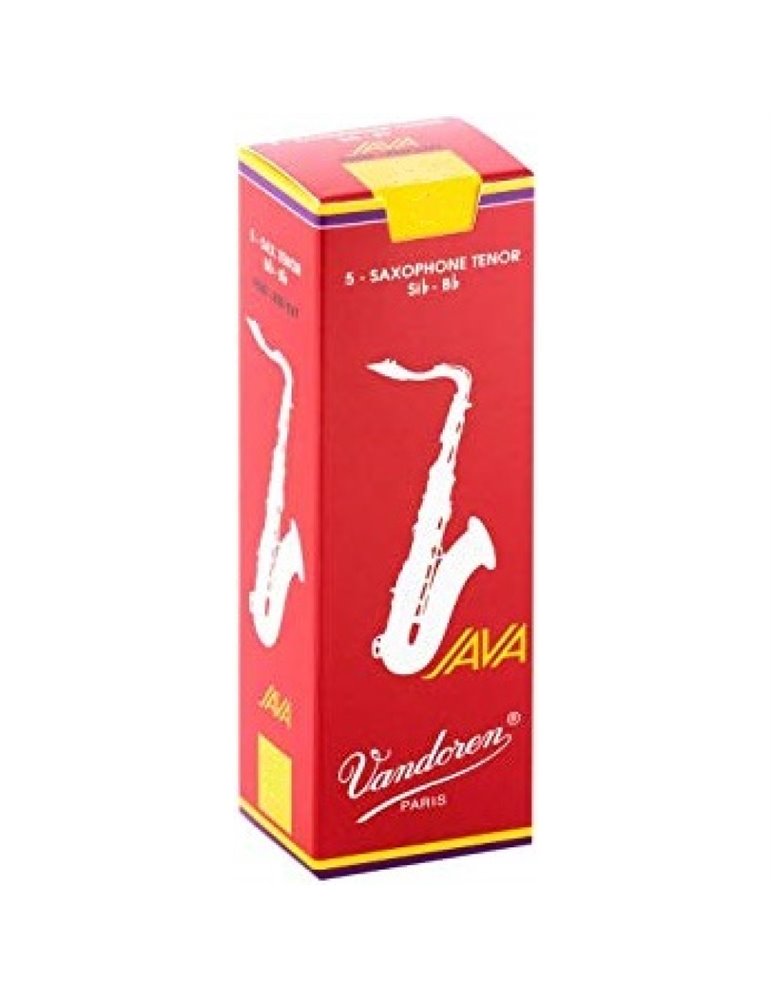 Caja 5 Cañas Saxo Tenor Vandoren Java 3½ caja roja