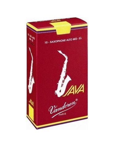 Caja 10 Cañas Saxo Alto Vandoren Java 2½ caja roja