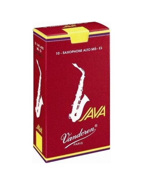 Caja 10 Cañas Saxo Alto Vandoren Java 3½ caja roja