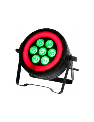 PAR LED 7X6W RGBW + ANILLO LED