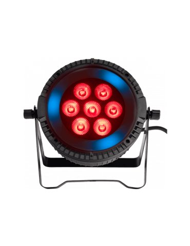 PAR LED 7X6W RGBW + ANILLO LED 2