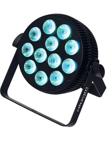 Foco proyector LED 12x10W 4-en-1 RGBW slim 2