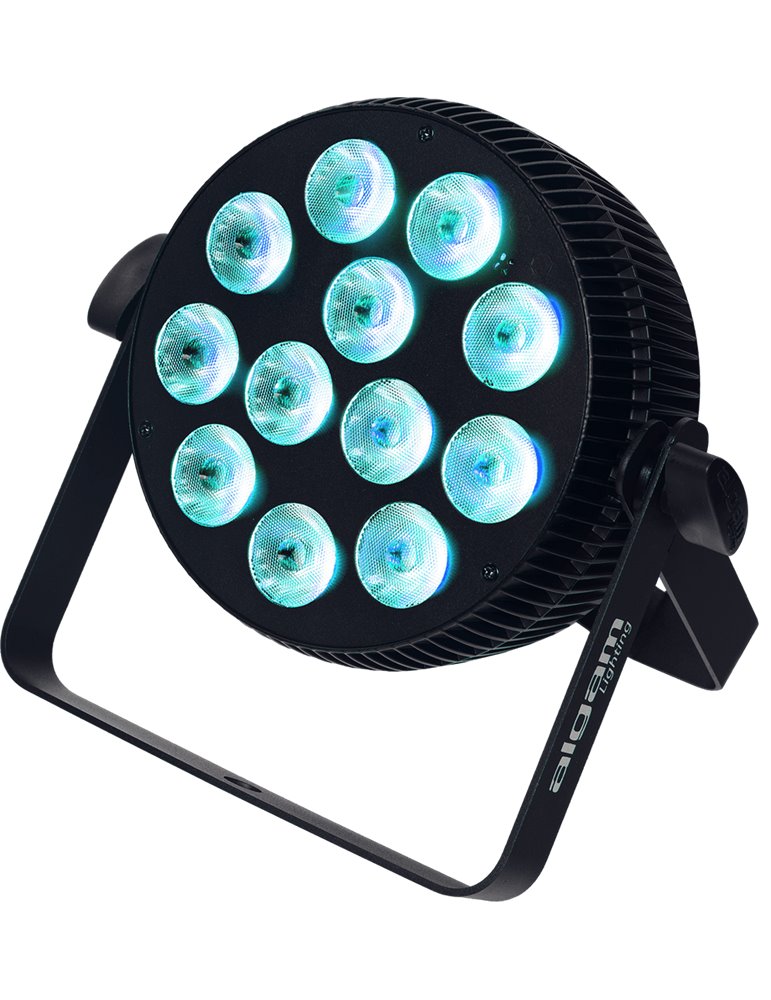 Foco proyector LED 12x10W 4-en-1 RGBW slim