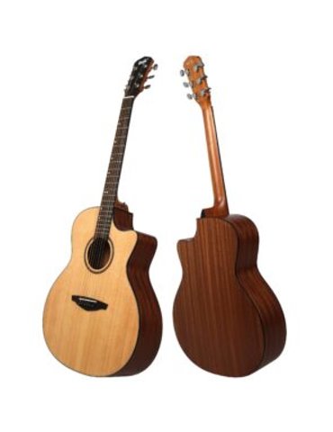 Guitarra Acústica Veelah VGACSM Tapa Abeto Cutaway 2