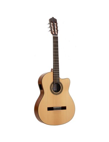 Guitarra Clásica Veelah CCTSE Tapa Abeto Cutaway Electrificada