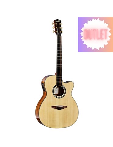 Guitarra Acústica Veelah V58-GACE Cutaway Electr. C/Estuche