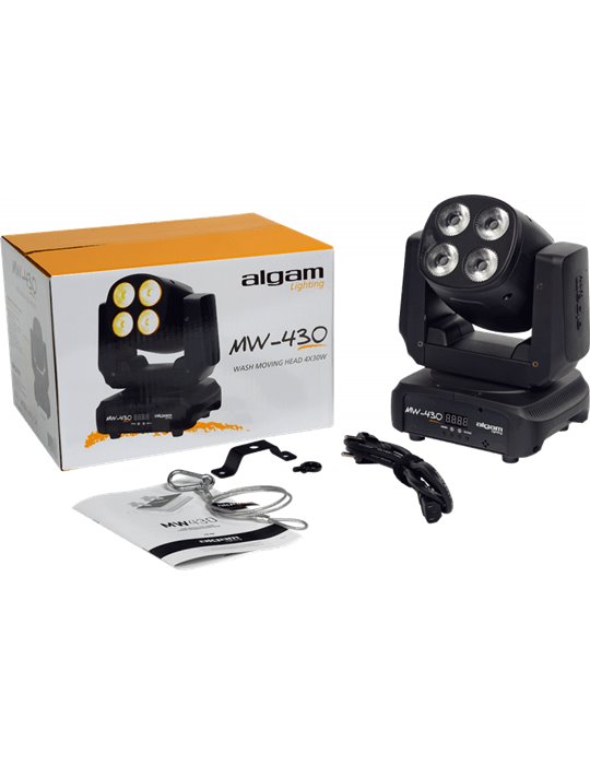 MW430 Cabeza móvil Luz LED WASH 4 x 30W RGBW