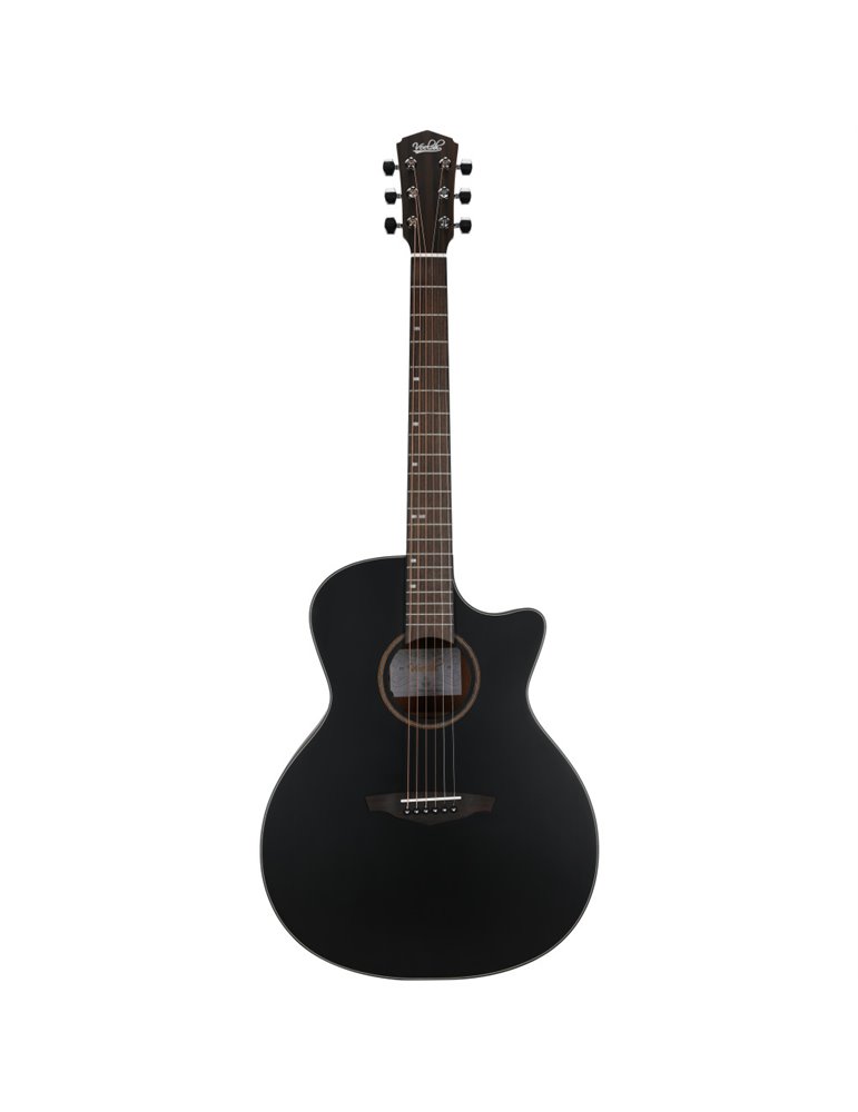 Guitarra Acústica Veelah VGACSM-E BLK Negra Electrificada Cutaway