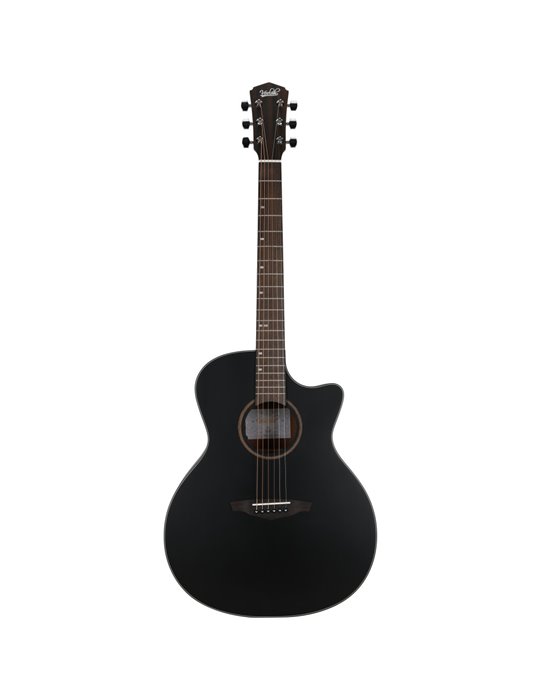 Guitarra Acústica Veelah VGACSM-E BLK Negra Electrificada Cutaway