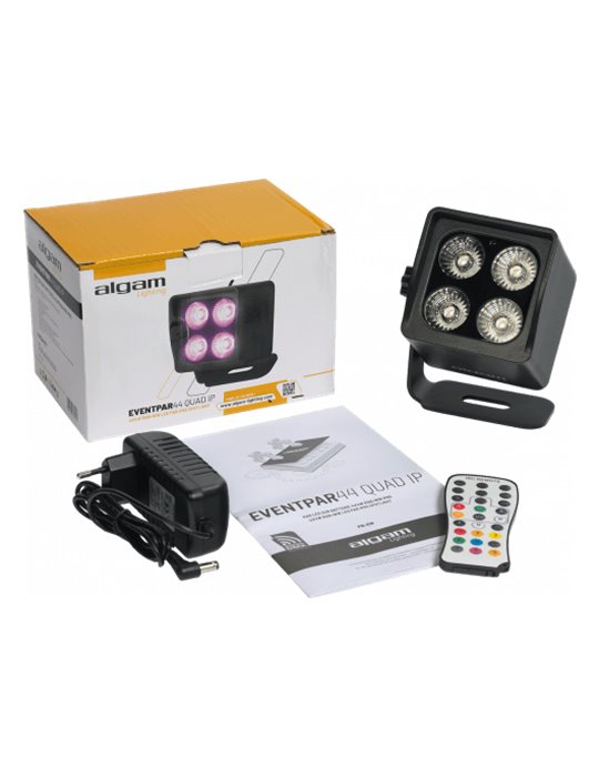 Foco PAR LED 4x4W  RGB IP65 con batería y W-DMX