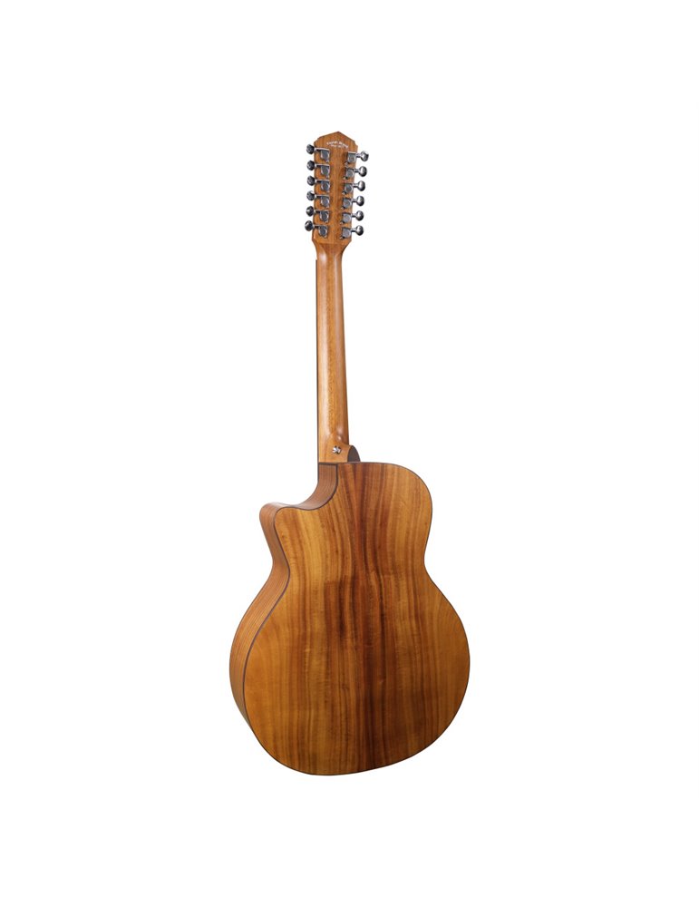 Guitarra Acústica Veelah VGACE-Koa Cutaway Electrificada 12 cuerdas