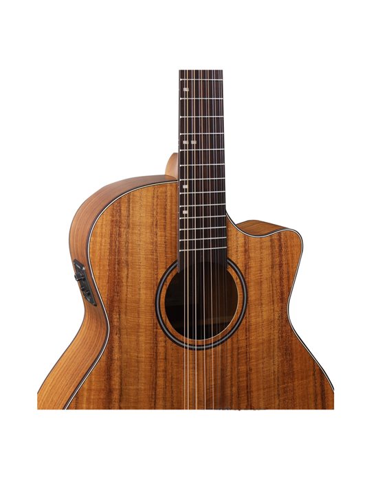 Guitarra Acústica Veelah VGACE-Koa Cutaway Electrificada 12 cuerdas