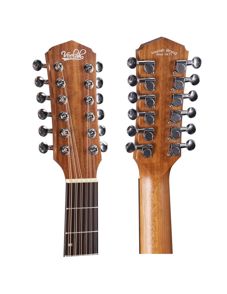 Guitarra Acústica Veelah VGACE-Koa Cutaway Electrificada 12 cuerdas