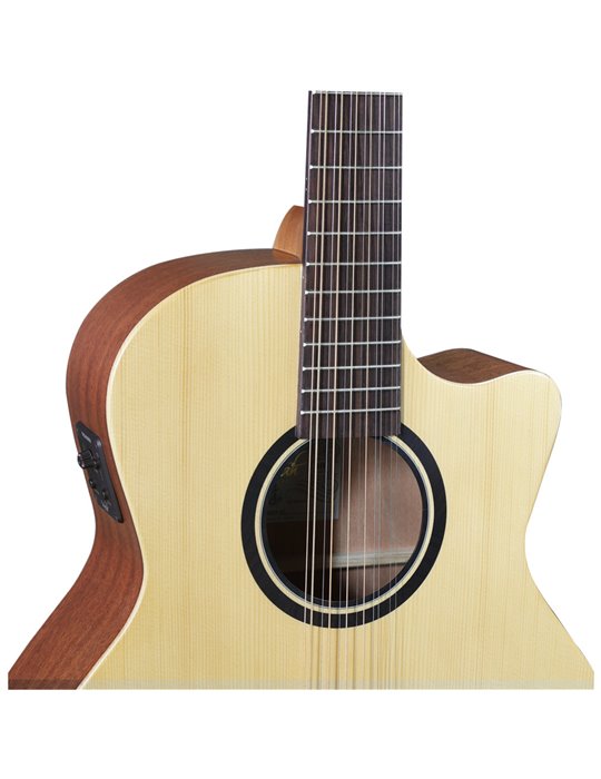 Guitarra Acústica Veelah V1-GACE Cutaway Electrificada 12 cuerdas