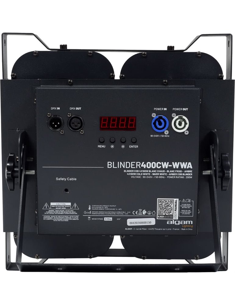 Blinder COB 4x 100W blanco frío/blanco cálido/ámbar
